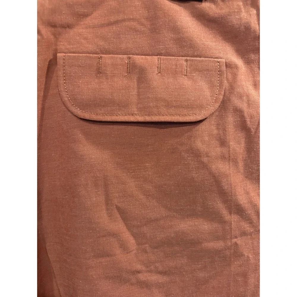 BRAND NEW VISSLA STOKE'EM 17.5 BOARD SHORTS MENS 34 BURNT ORANGE HEMP SWIM TRUNK